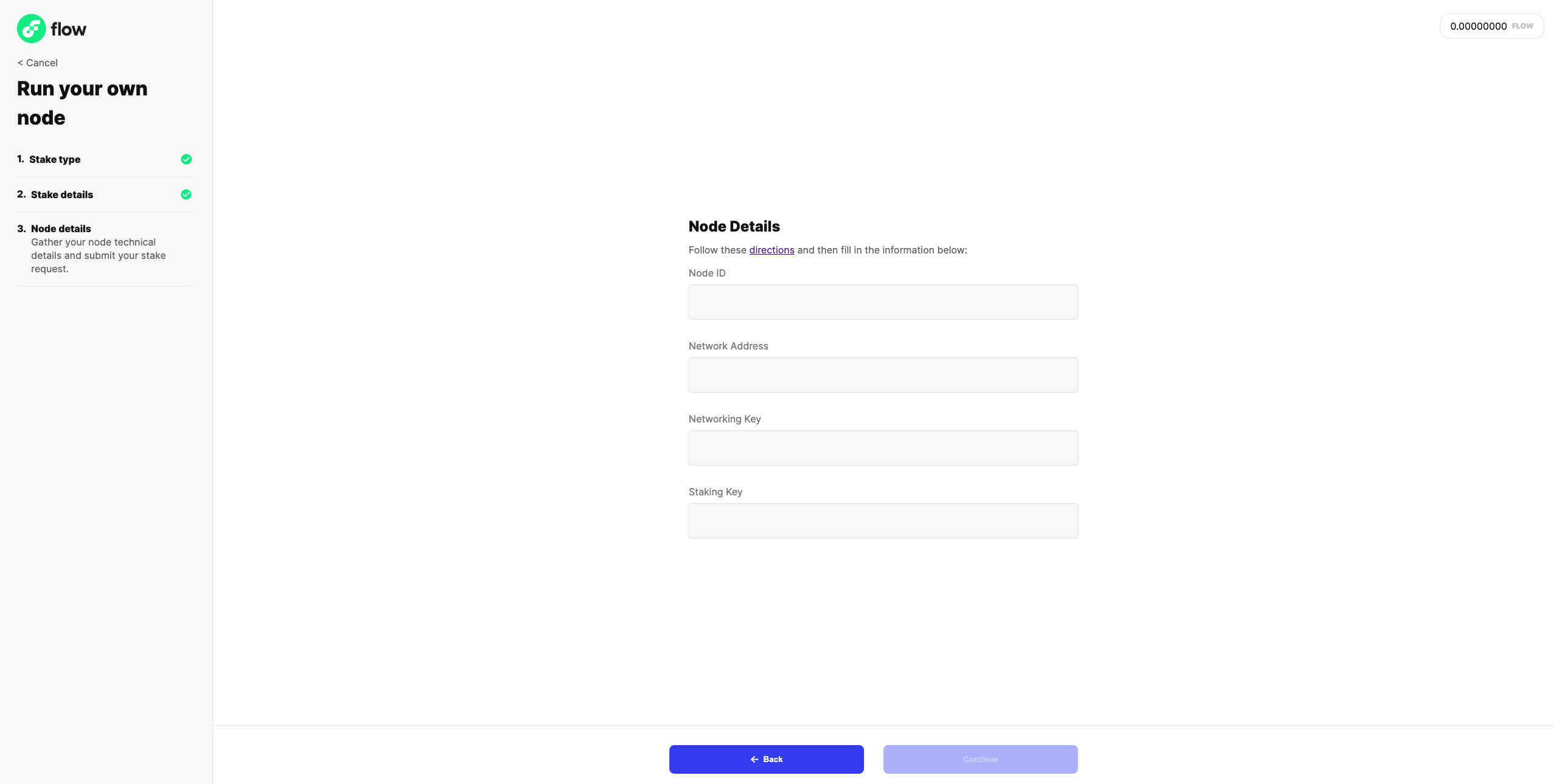 Flow Port Staking